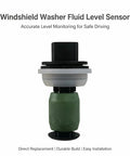 Toyota Windshield Washer Fluid Level Sensor replacement sensor with black and green plastic body, direct-fit part for washer reservoir monitoring