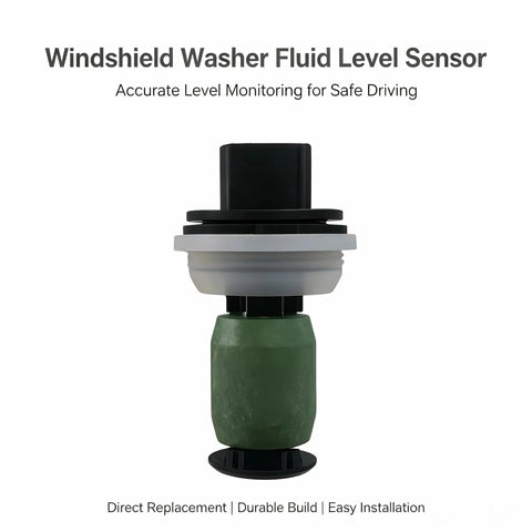 Toyota Windshield Washer Fluid Level Sensor replacement sensor with black and green plastic body, direct-fit part for washer reservoir monitoring