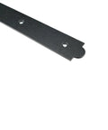 Heavy Duty Hook And Band Hinges For Shed Barn Gates, solid black metal hinge plate with holes for secure installation.