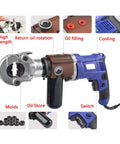 Super Powerful Electric Hydraulic Pliers For Copper And Aluminum Cables showing controls, molds, and ergonomic grip for heavy duty crimping.