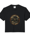 Black heavy cotton crop top t-shirt with machinist graphic for guys, Hot Machinist CNC Tools Vise Gauge Square Set Edge Tee.