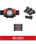 FL85 615 Lumen Dual Color Pure Beam Focusing LED Headlamp with accessories and batteries included