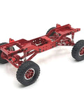 Red Aluminum Alloy RC Car Chassis Frame Rails For MN168 And MN78 1/12 Scale, 2 Pack Replacement Part For Tough Terrain Driving