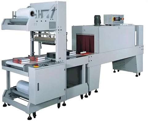 Top Notch Heat Shrink Sleeve Wrapper And Pe Film Packaging Machine With No Fuss Heat Tunnel Sealer for sealing boxes.