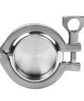 2 Inch Sanitary Pipe Fittings Set Stainless Steel SS304 end cap with clamp and weld ferrule, front view