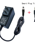 6V DC Power Adapter For Sewing Machines And Handheld Stitch Sew Quick Tools, 800mA Mains PSU With One Eighth Inch Three Point Five Millimeter Plug, Worldwide 100-240V Input, OVP OCP SCP Protection, Plug And Play showing power adapter and plug
