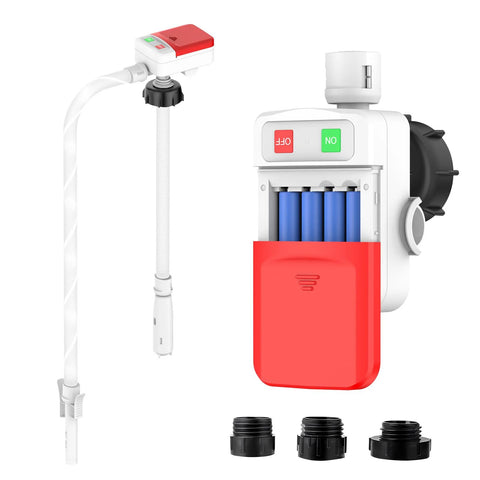Portable Fuel Transfer Pump With Auto Stop Sensor Prevents Spills 3.2 GPM Automatic Fuel Transfer Kit With Four Tank Adapters
