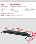 Box And Pan Brake 48 Inch Sheet Metal Bender For 0 To 130 Degree Bends Portable Mini Metal Brake For 20 Gauge Steel And 14 Gauge Aluminum