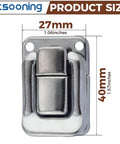 8 Piece Silver Box Latch Hasp Set For Wooden Boxes Antique Toggle Buckles Decorative Lock Clasps With Screws Replacement Hardware