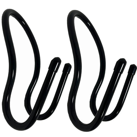 2 Pack Seat Back Rifle Rack For Truck And Car, Flexible Gun Holder Slings, Adjustable Steel with black finish