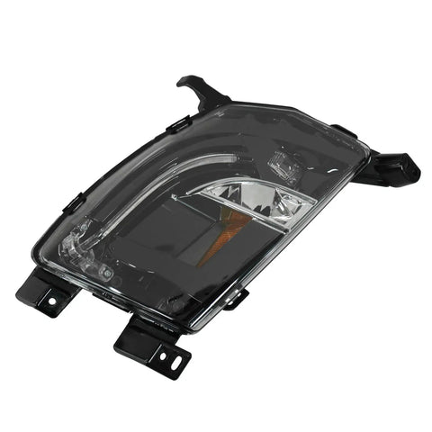 Slick Left Front Bumper Fog Lamp For Tesla Model S Clear Lens showcasing direct bolt-on design and sleek structure.