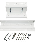 White 1200lb Indoor Electromagnetic Door Lock Kit With L And Z Bracket For Inswinging Doors Includes LED Sensor And Easy Install