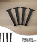 Beefy Adjustable Furniture Support Legs With Telescoping Height 7.6 To 13.5 Inches, Heavy Duty PP Plastic Replacement Legs