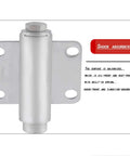 Built Tough 4 Inch Heavy Duty Sliding Door Caster Wheel With Integrated Shock Absorber And Secure Foot Brake, galvanized with spring.