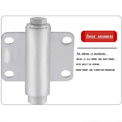 Built Tough 4 Inch Heavy Duty Sliding Door Caster Wheel With Integrated Shock Absorber And Secure Foot Brake, galvanized with spring.