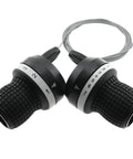 21 Speed Bicycle Twist Shifter Lever Kit with durable left and right grip shifters and cables for mountain bikes and tricycles.