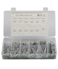 250 Piece Spring Retaining Hair Pins Kit With Cotter Pins And Stainless Hairpin Clips For Auto Repair And Maintenance, assorted sizes in plastic case