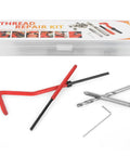 Ultimate Fabater M4 Thread Repair Insert Kit For Restripped Stripped And Crossed Metal Screws Like A Boss On Steel Iron Or Aluminum Machinery Parts That Fix Damaged Threads Fast Without Breaking The Bank, case and tools