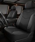 Memory Foam Leather Car Seat Covers For Ultimate Comfort And Support Ride Ready Front Seat Covers Airbag Compatible Universal Fit