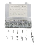 250 Piece Stainless Cotter Pin And Hairpin Kit With Spring Retaining Pins, Clip Pins For Auto Repair, DIY Projects, And Mechanical Maintenance, Durable, Easy Install And Removal, assorted sizes in storage case