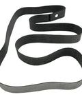 Heavy Duty Rubber Motorcycle Rim Strip 17 Inch By 1 Inch Protects Inner Tube From Spoke Nipples Durable Tire Rim Band shown flat