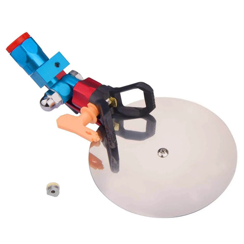 Airless Paint Sprayer Edge Shield Accessory With 517 Tip And 10 Inch Extension Pole for Graco Titan Sprayers on white background