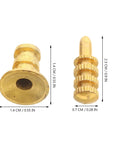 Leaf Connector Kit Set For Furniture And Wardrobe Shelves, zinc alloy dowel pins with copper sleeves, 24 pack