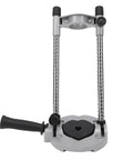 Portable Drill Guide With 90 Adjustable Drill Press Attachment, aluminum and cast iron build, stable stand for DIY projects and carpenters