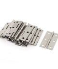Heavy Duty Stainless Steel Butt Hinges 2 Point 5 Inch 20 Pack Silver 6 Mounting Holes Rust Resistant And Quiet Close