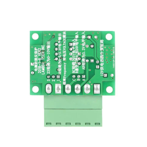 Pro Grade Frequency To Voltage Converter Module Turns 0 To 10 KHz Pulses Into 0 To 10 V Analog Signal With Isolation For PLC And Motion Control Systems Built For Tight Precision And Reliable Industrial Automation, green PCB