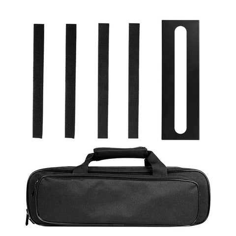 Compact 15.7 By 4.9 Inch Guitar Pedal Board With Carry Bag and Velcro Strips, Fits 4-5 Pedals, 8-Degree Tilt for Easy Stompin