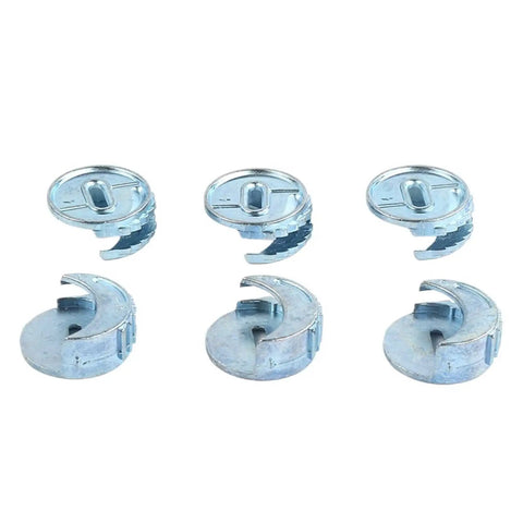Beefy Thickened Three In One Connector Eccentric Wheel Nut for Furniture and Cabinet Hardware, 25mm Diameter, set of 5 nuts