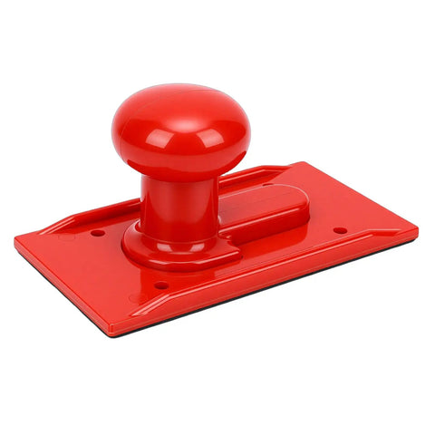 Hardcore Jointer Push Block For Bulletproof Safety Cuts With Rugged Abs Shell And Comfy Grip, red, non-slip woodworking tool.