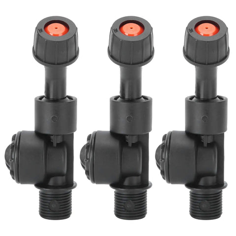 Three Durable Agricultural Electric Spray Nozzles for Fruit Trees and Crops with G3/8 DN10 Thread for Yard and Greenhouse