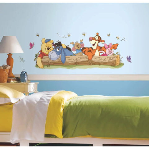 Disney Pooh And Friends Outdoor Fun Giant Peel And Stick Wall Decals Pack Of 10 Removable Repositionable Vinyl Wall Stickers