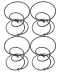 Rock Solid Heavy Duty Tension Springs 4 Pack Sofa Replacement Parts Fix Couch And Recliner Fast High Strength Steel Clip Kit For Bed Frame Repair Built Tough 3.93 Inch Super Durable Support Boost, black tension springs.