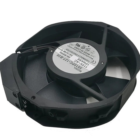 Heavy Duty Aluminum Frame AC Cooling Fan 115V 32W 2700 To 3200 RPM Industrial Machine Tool Fan With Sleeved Bearing Quiet Operation And High Airflow 176.5 CFM To 212 CFM For Reliable Equipment Cooling., black 172x150x38 mm fan