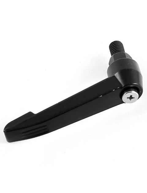 Heavy Duty Adjustable Clamping Handles Featuring Eighty Millimeter Levers And M10 Male Threads With Tough As Nails Black Steel Build for tool adjustments.