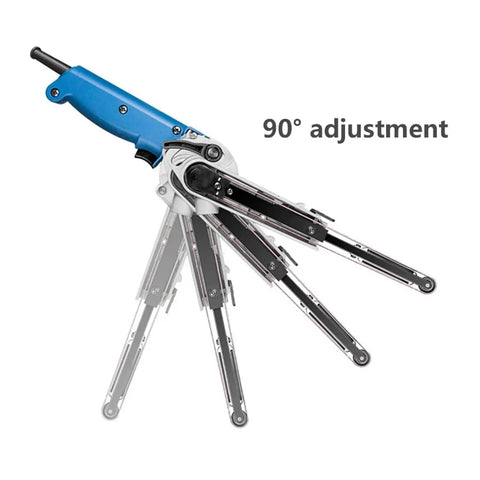 Heavy Duty Belt Sander And Angle Grinder Combo Tool With Adjustable Sanding Belts For Wood Metal Polishing and DIY Finishing Projects Multiangle Design with 90° adjustment.