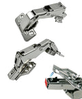 Two Pack 165 Degree Concealed Hydraulic Cabinet Hinges With Soft Close And 3D Adjustable Clip On Mounting For Easy Install