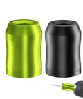 Green and black Magnetic Drill Bit Holder Aluminum Alloy Demagnetizer Tool Pro Grade with hex shank visible