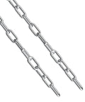 Stainless Steel Chain 3/16 Inch By 2 Ft Heavy Duty Chain Link for fence, two pack, durable rust-resistant T304 stainless steel outdoor use