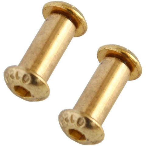 10 Pieces Brass Knife Handle Rivets Set For 5mm Holes With Round Head Hex Bolts Pins Screws Locks Great For DIY Knife Making