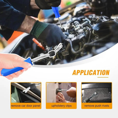 Optima 1295Pcs Bumper Clip Kit For Kia 2015 2018 Sedan With Tough Remover Tool And Storage Box removable clip tool for door panels and upholstery