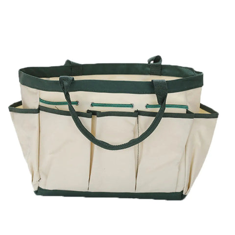 Durable Gardening Tote Bag With Nine Pockets Made From Sturdy Oxford Cloth A Handy Tool Organizer For Outdoor Yard Work