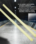 Heavy Duty Polyurethane Round Hollow Rod Yellow 20-40mm Outer Diameter 8mm Bore 500mm Length Built To Last For DIY Projects Prototyping And Light Industrial Use, yellow hollow rods