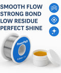 Rosin Core Tin Lead Solder Wire For Electrical Soldering 0.75mm Diameter 50g Spool with solder paste container