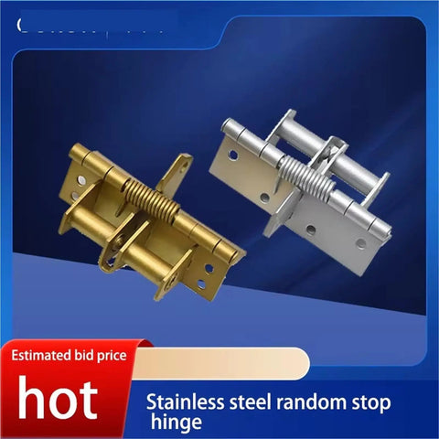 Spring Loaded Automatic Door Closing Hidden Positioning Hinge Silver 1 Piece Soft Close Quiet Operation Easy Install