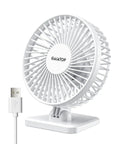 Compact USB Desk Fan Tiny But Mighty On The Go Personal Table Fan With 3 Speed Settings Adjustable Tilt And Ultra Quiet Operation Under 50dB