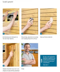 Top Shelf Walnut Wood Stain And Sealant 2 In 1 Water Based Exterior Coating For Decks And Fences With Heavy Duty All Weather Protection Against UV Rays And Moisture Block No Primer Needed 4 Liter application steps